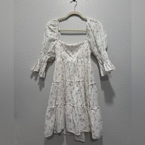 BreathOfYouth floral white dress size Small